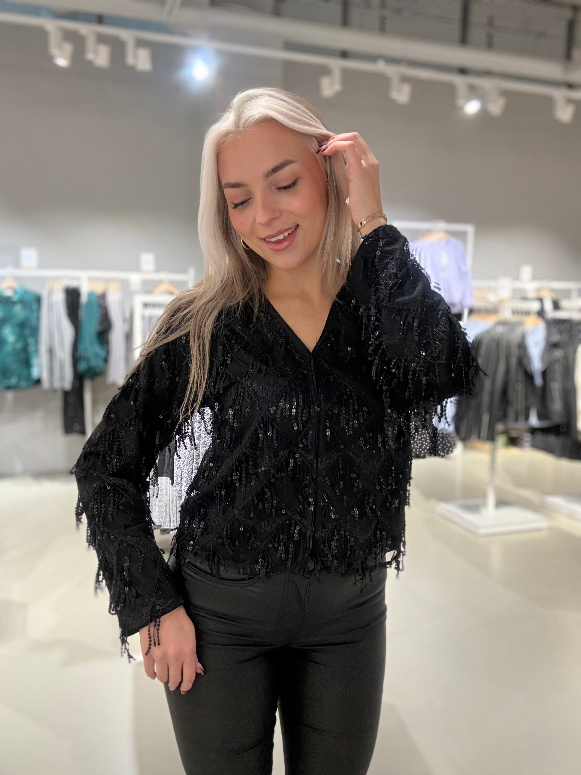 OBJLIOR Cardigan - Black